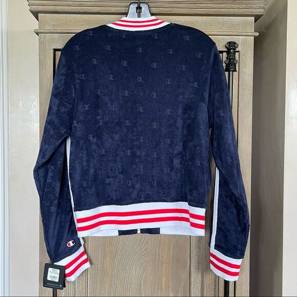 Champion Imperial Terry Cloth Warm-Up Jacket Medium NWT - Picture 8 of 17